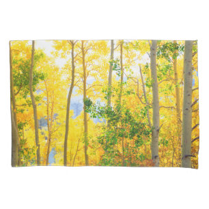 Aspen Trees In Fall Sierra Nevada Mountains, CA Pillowcase