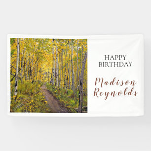 Aspen Trees in the Forest Banner