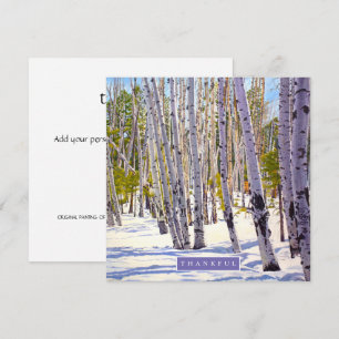 Aspen Trees in the Forest Holiday Card