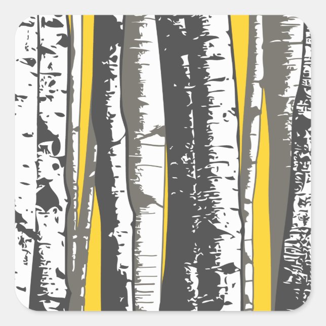 aspen trees square sticker (Front)