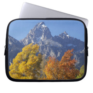 Aspen trees with the Teton mountain range 6 Laptop Sleeve