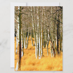aspen tress invitation card