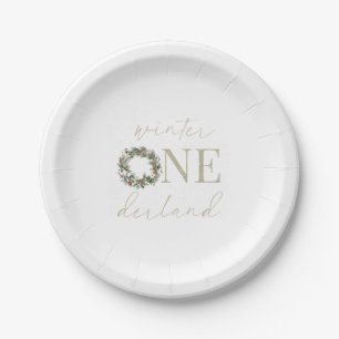 ASPEN Winter ONEderland Paper Tableware Plate