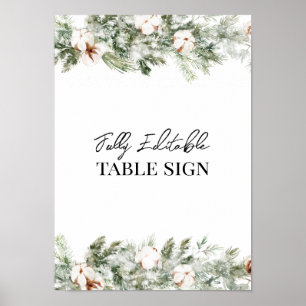 ASPEN Winter ONEderland Table Sign