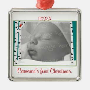 Aspen Woods Personalized Photo Ornament