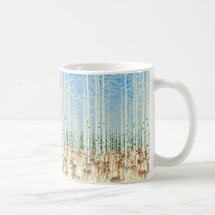 aspens in winter coffee mug
