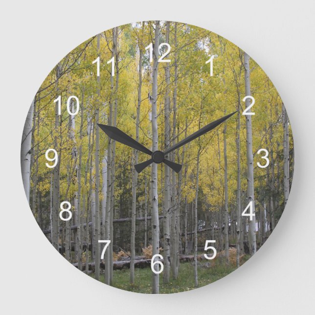 Aspen's yellow glow large clock (Front)