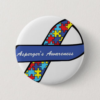 Asperger's Awareness Ribbon 2 Inch Round Button