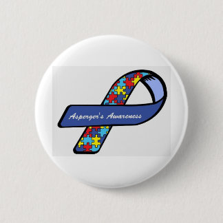 Asperger's Awareness Ribbon 2 Inch Round Button