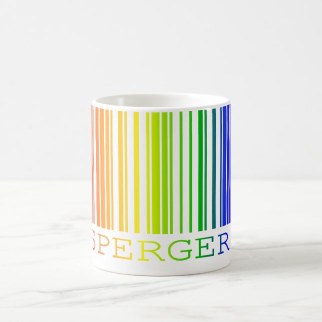 Asperger's Code Coffee Mug (Center)