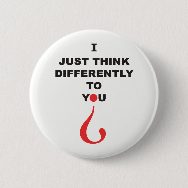 Aspergers Syndrome Awareness outside the box Badge 2 Inch Round Button (Front)