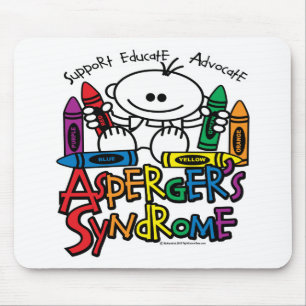 Asperger's Syndrome Crayons Mouse Pad