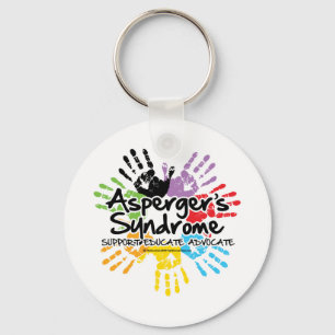 Asperger's Syndrome Handprint Keychain
