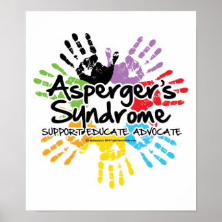 Asperger's Syndrome Handprint Poster