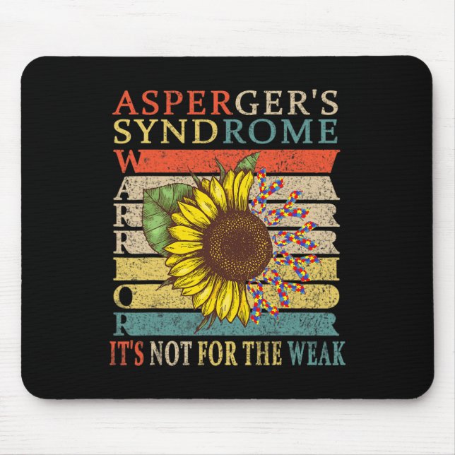 Asperger's Syndrome Warrior  Mouse Pad (Front)