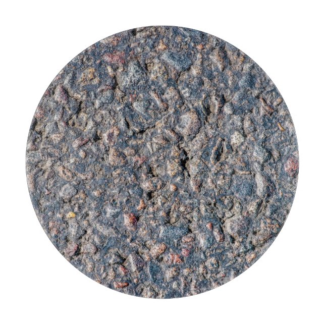 Asphalt and pebbles texture cutting board (Front)
