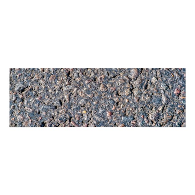 Asphalt and pebbles texture photo print (Front)