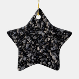 Asphalt Gravel Ceramic Ornament