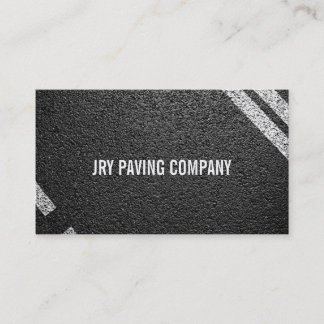 Asphalt, Paving, Construction, Roadwork Business Card