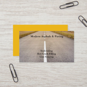 Asphalt & Paving / Driveway Construction Services Business Card
