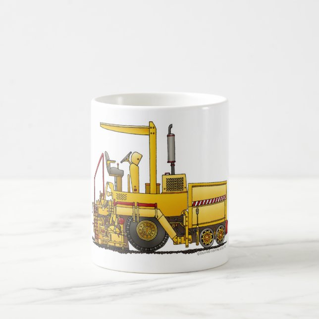 Asphalt Paving Machine Construction Mugs (Center)
