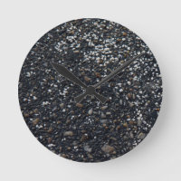 Asphalt wall clock