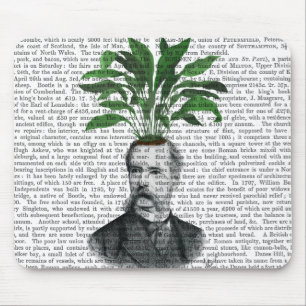 Aspidistra Head Plant Head Mouse Pad