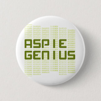 Aspie Genius - Computers 2 Inch Round Button