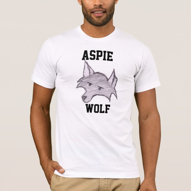 Aspie Wolf "Wolfie" T-Shirt (Front)