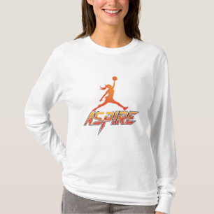 Aspire Basketball Logo Design Inspirational Fema T-Shirt