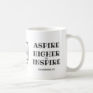 ASPIRE HAUT Christian Monogram Café Mug