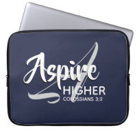ASPIRE HIGHER Inspirational NAVY Christian