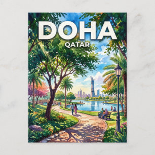 Aspire Park Qatar Postcard