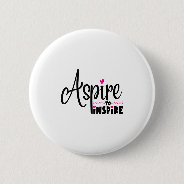 Asre To Insre Sitive Motivational Gift Tee Tank To 2 Inch Round Button (Front)