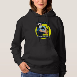 Assamese Proud Frontline Worker Rosie Riveter Nurs Hoodie