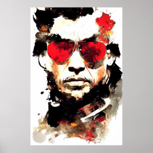 Assassin Nature Free Spirit Art Brush Painting Poster