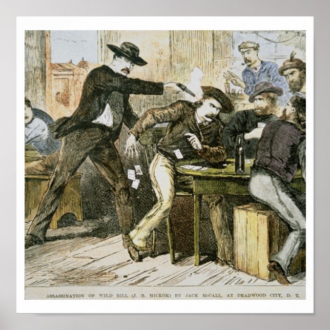 Assassination of 'Wild Bill' (W.B. Hickok) by Jack Poster (Front)