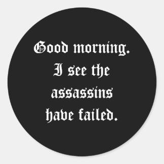 Assassins Sticker