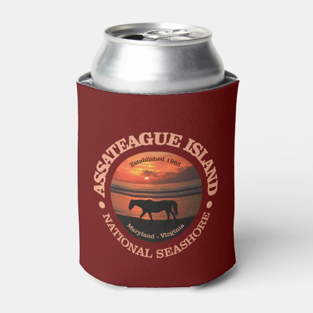 Assateague Island National Seashore Can Cooler (Can Front)
