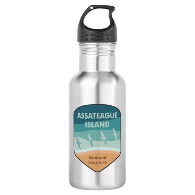 Assateague Island National Seashore Seagulls 532 Ml Water Bottle (Front)