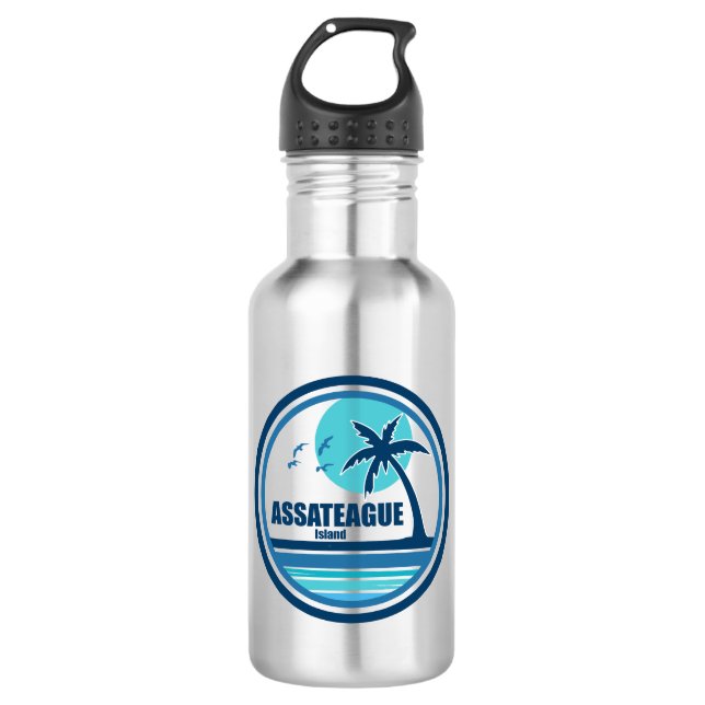 Assateague Island Palm Tree Birds 532 Ml Water Bottle (Front)