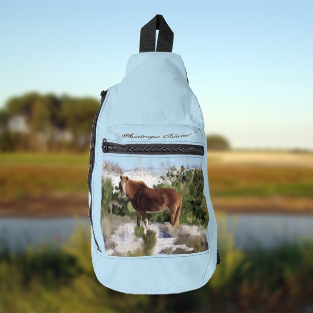 Assateague Island Wild Horse Sling Bag (Creator Uploaded)