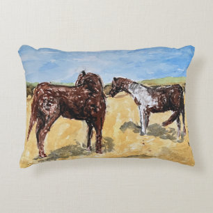 Assateague Ponies Accent Pillow