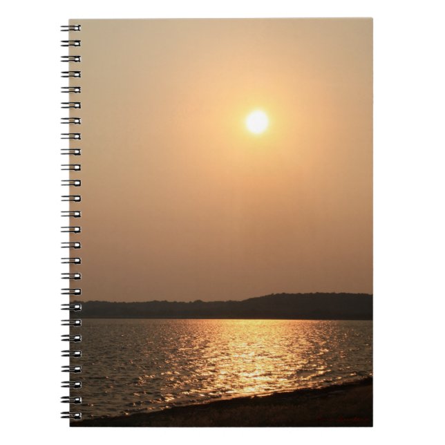 Assateague Sunset #3597 Notebook (Front)