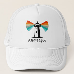 Assateague Virginia Lighthouse Rainbow Trucker Hat