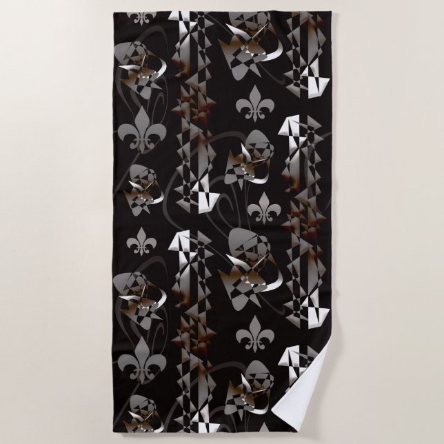 Assault on the Medieval Castle 4 Beach Towel (Front)