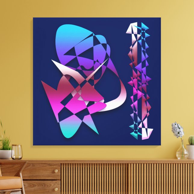 Assault on the Medieval Castle Canvas Print (Insitu(LivingRoom))
