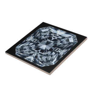 Asscher-Cut Diamond Macro – Hall of Mirrors Tile
