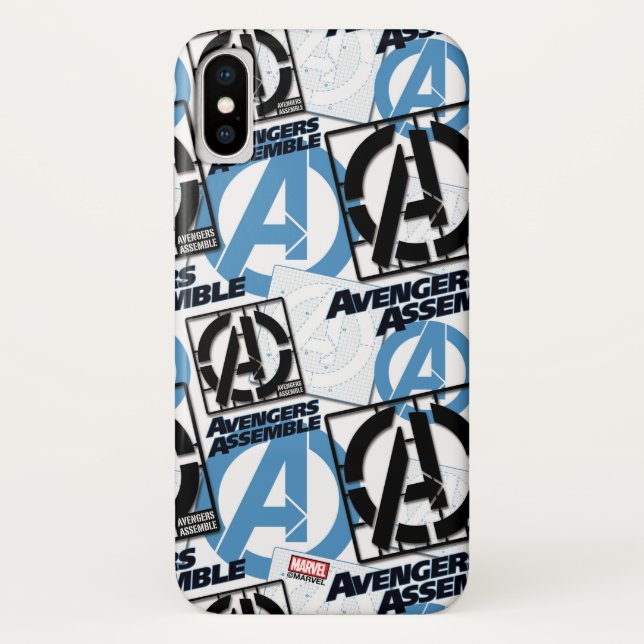 Assemble Pattern Case-Mate iPhone Case (Back)