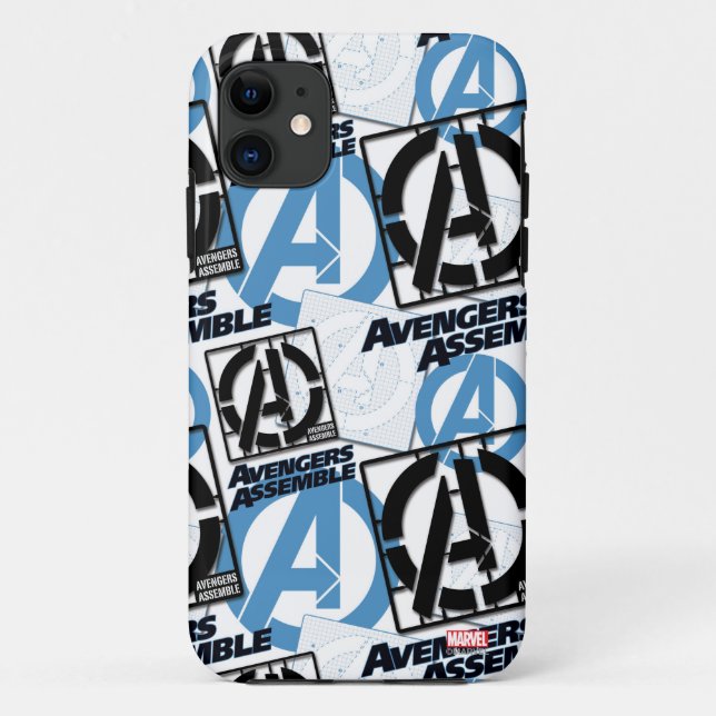 Assemble Pattern Case-Mate iPhone Case (Back)